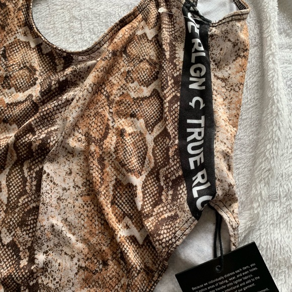 True Religion Python print bodysuit/ bathing suit - Picture 3 of 6